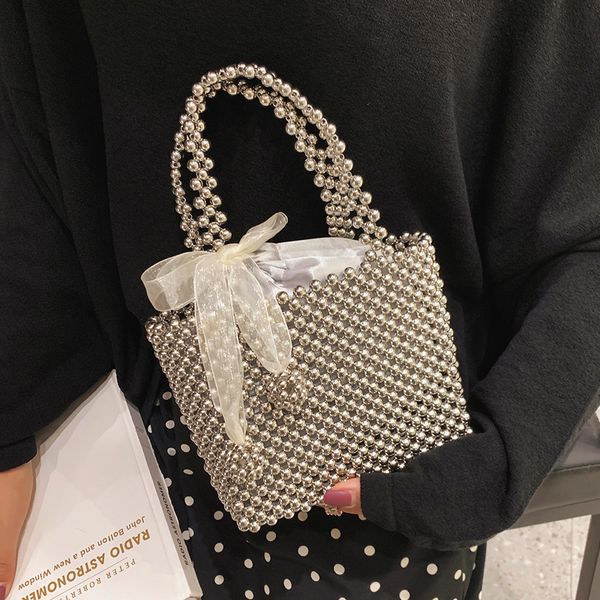 beaded weaving female tote bag 2019 fashion new quality women's designer handbag elegant female bow travel bag bolsos mujer
beaded weaving female tote bag 2019 fashion new quality women's designer handbag elegant female bow travel bag bolsos mujer