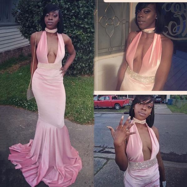 keyhole pink prom dresses 2020 black girls popular mermaid halter neck beads sequins long party gowns evening wear red carpet dress
keyhole pink prom dresses 2020 black girls popular mermaid halter neck beads sequins long party gowns evening wear red carpet dress
