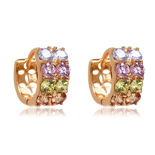 cute double row rainbow cz small circle loop huggie hoops earrings for women girls kids gold color jewelry oorbellen aretes aros, Golden
cute double row rainbow cz small circle loop huggie hoops earrings for women girls kids gold color jewelry oorbellen aretes aros, Golden