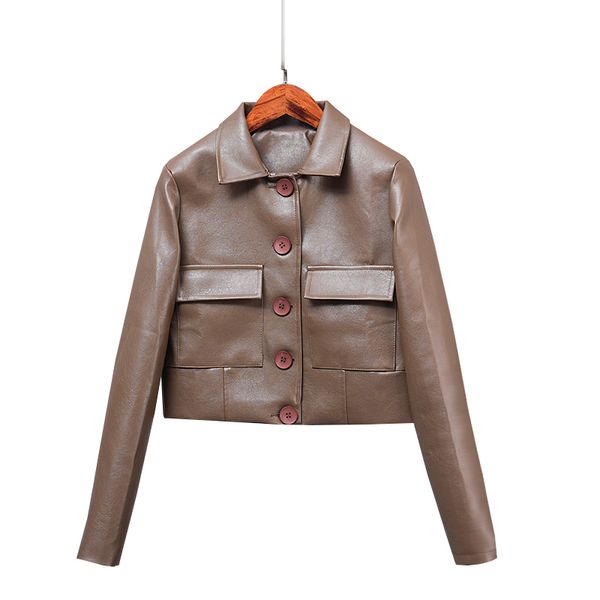 fashion new women coat autumn winter korean faux soft leather jackets women slim pu motorcycle short leather jacket streetwear, Black
fashion new women coat autumn winter korean faux soft leather jackets women slim pu motorcycle short leather jacket streetwear, Black