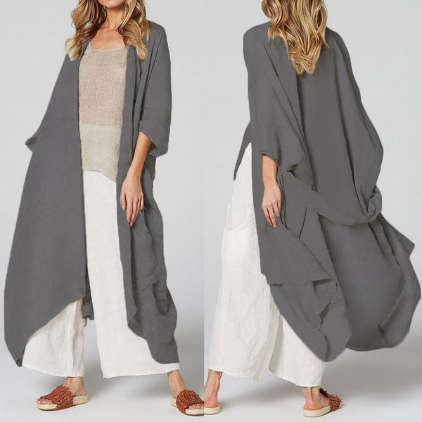 women's blouses & shirts 5xl celmia women vintage long kimono cardigan blouse belted casual loose beach cover up blusas femininas plus, White
women's blouses & shirts 5xl celmia women vintage long kimono cardigan blouse belted casual loose beach cover up blusas femininas plus, White