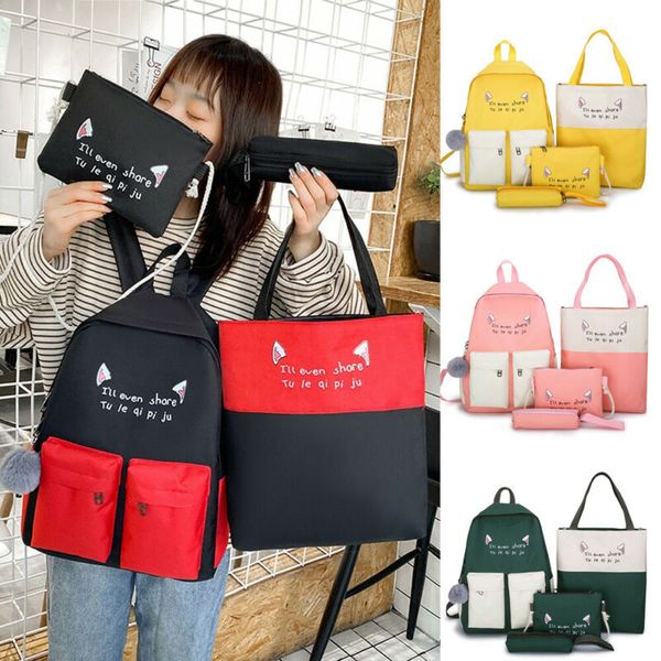 3шт женщины холст школьный рюкзак сумка девушка bookbag ноутбук путешествия сумка на плечо
3шт женщины холст школьный рюкзак сумка девушка bookbag ноутбук путешествия сумка на плечо