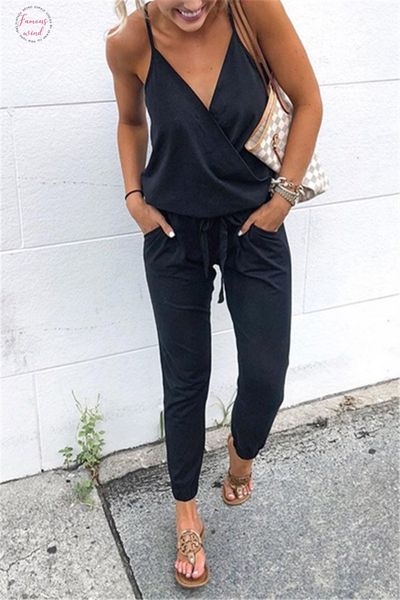2019 new fashion woman clothes new arrived summer cross v neck lace up halter jumpsuit drop shipping, Black;white
2019 new fashion woman clothes new arrived summer cross v neck lace up halter jumpsuit drop shipping, Black;white