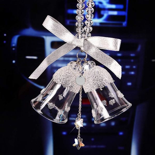 universal 1pcs car pendant crystal double bell christmas car pendant ornament interior decor accessories dropshipping
universal 1pcs car pendant crystal double bell christmas car pendant ornament interior decor accessories dropshipping