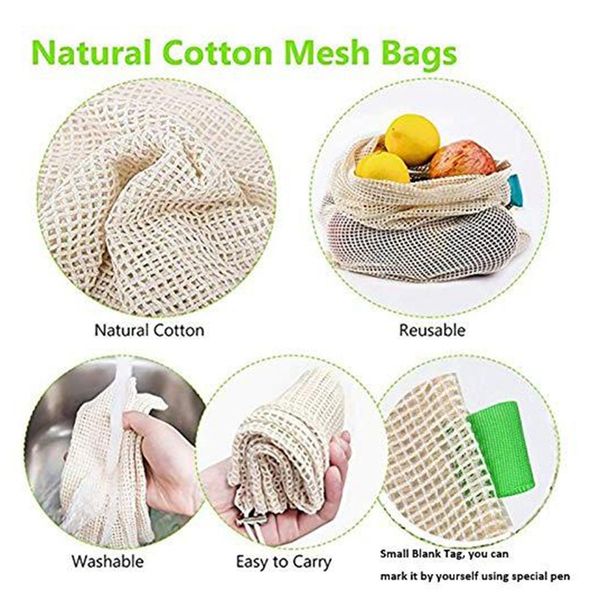 easy-10 pcs/set degradable organic cotton mesh bag vegetable cotton mesh bag fruit mesh bag reusable bags
easy-10 pcs/set degradable organic cotton mesh bag vegetable cotton mesh bag fruit mesh bag reusable bags