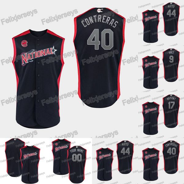 40 Willson Contreras 2019 All-Star National Chicago Anthony Rizzo Javier Baez Kris Bryant Cubs Baseball Jerseys 
40 Willson Contreras 2019 All-Star National Chicago Anthony Rizzo Javier Baez Kris Bryant Cubs Baseball Jerseys