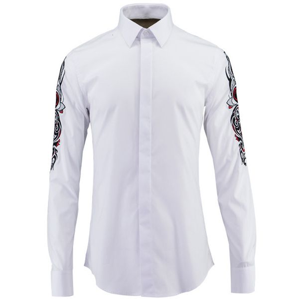minlgu men shirts luxury sleeve embroidery long sleeve mens shirts fashion casual slim fit cotton man plus size 4xl, White;black
minlgu men shirts luxury sleeve embroidery long sleeve mens shirts fashion casual slim fit cotton man plus size 4xl, White;black