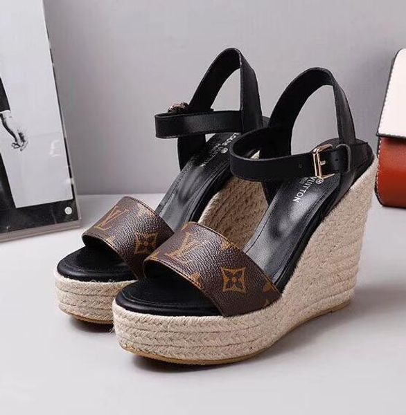 summer high heel thick bottom sandals beach women party more color real leather slippers lady, Black
summer high heel thick bottom sandals beach women party more color real leather slippers lady, Black