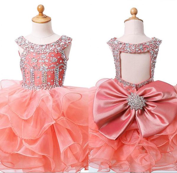 cute light coral baby girls pageant dresses big bow crystal organza ruffle first holy communion dress special occasion birthday party dress, White;blue
cute light coral baby girls pageant dresses big bow crystal organza ruffle first holy communion dress special occasion birthday party dress, White;blue