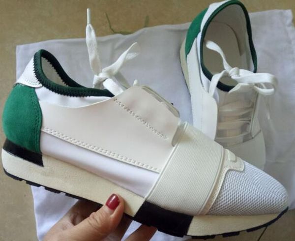 fashion luxury designer sneaker man woman casual shoes genuine leather mesh pointed toe race runner shoes outdoors trainers with box us5-13, Black
fashion luxury designer sneaker man woman casual shoes genuine leather mesh pointed toe race runner shoes outdoors trainers with box us5-13, Black