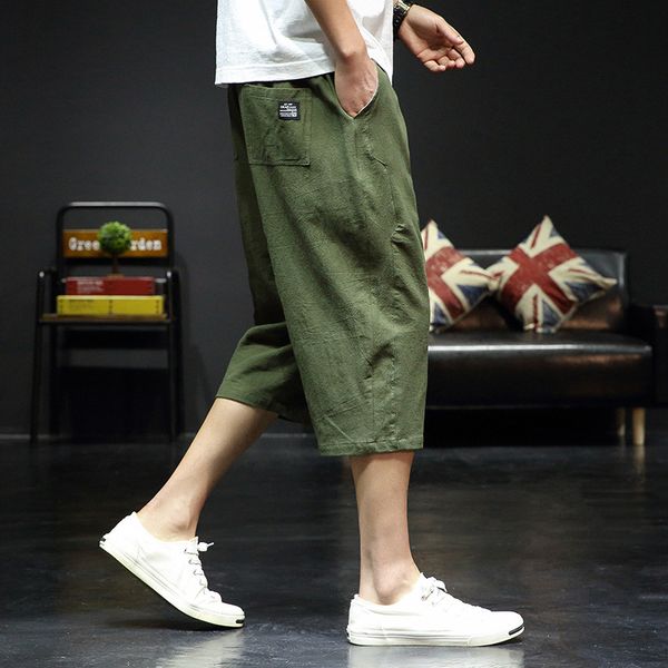summer men's linen pants 2020 new loose track pants large size straight cropped men's beach casual jogger men m-5xl, Black
summer men's linen pants 2020 new loose track pants large size straight cropped men's beach casual jogger men m-5xl, Black