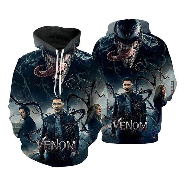 новые горячие моды фильм яд толстовки женщины/мужчины унисекс с длинным рукавом 3d печатных пуловер унисекс хипстер спортивная одежда топы х, Black
новые горячие моды фильм яд толстовки женщины/мужчины унисекс с длинным рукавом 3d печатных пуловер унисекс хипстер спортивная одежда топы х, Black