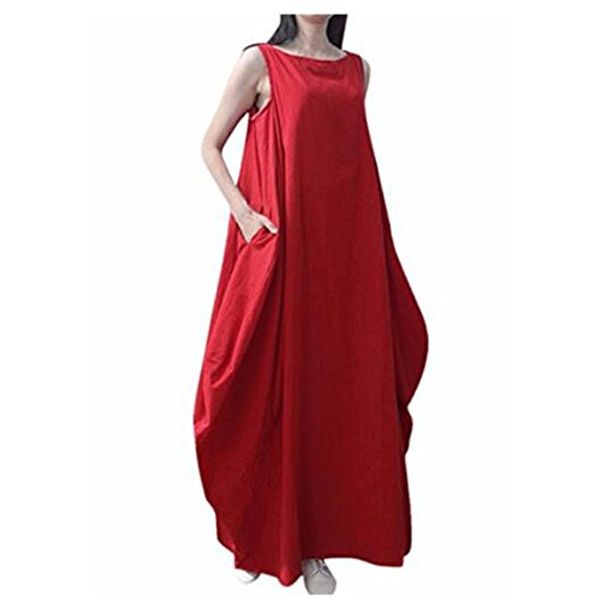 oboss women's solid color casual loose a-line oversized sleeveess cotton & linen baggy dress, Black;gray
oboss women's solid color casual loose a-line oversized sleeveess cotton & linen baggy dress, Black;gray