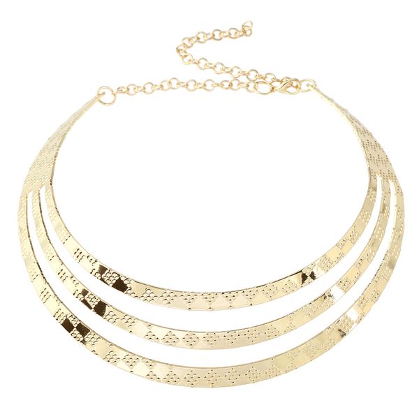 punk wide necklaces for women fashion metal jewelry three floors hollow collar necklaces 2019 new, Silver
punk wide necklaces for women fashion metal jewelry three floors hollow collar necklaces 2019 new, Silver