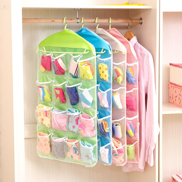 2018 storage box 16 pockets clear home hanging tool bag socks bra underwear rack hanger storage organizer
2018 storage box 16 pockets clear home hanging tool bag socks bra underwear rack hanger storage organizer