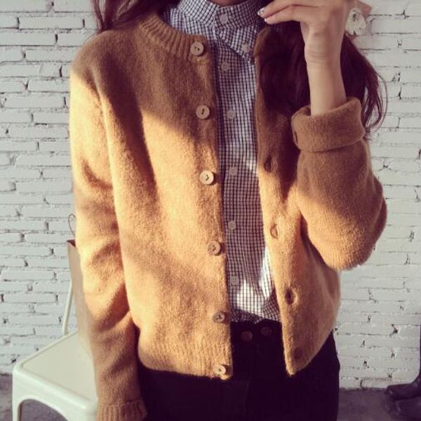 women cardigan sweater autumn winter woolen knitted cardigan female thick short jacket sweater women basic coats jumper 689, White;black
women cardigan sweater autumn winter woolen knitted cardigan female thick short jacket sweater women basic coats jumper 689, White;black