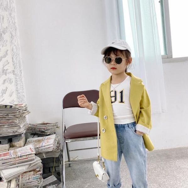 2020 new arrival girls coat spring full sleeve cotton fashion girls jacket 3-8 years po585, Blue;gray
2020 new arrival girls coat spring full sleeve cotton fashion girls jacket 3-8 years po585, Blue;gray