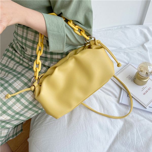 acrylic chain women shoulder bags pleated dumplings women handbags soft leather clouds clutch messenger bag fold lady hand bags
acrylic chain women shoulder bags pleated dumplings women handbags soft leather clouds clutch messenger bag fold lady hand bags