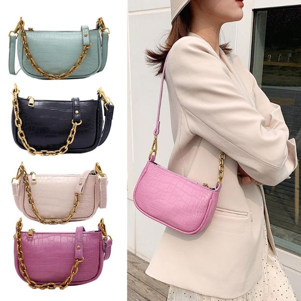 fashion women chain shoulder crossbody bag pu leather ladies solid color elegant female shoulder travel totes bag
fashion women chain shoulder crossbody bag pu leather ladies solid color elegant female shoulder travel totes bag
