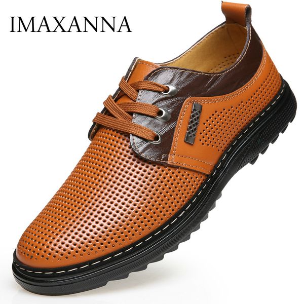 imaxanna summer men genuine leather shoes man leather hole sandals breathable business office dress shoes black brown size 38-44 y200702
imaxanna summer men genuine leather shoes man leather hole sandals breathable business office dress shoes black brown size 38-44 y200702