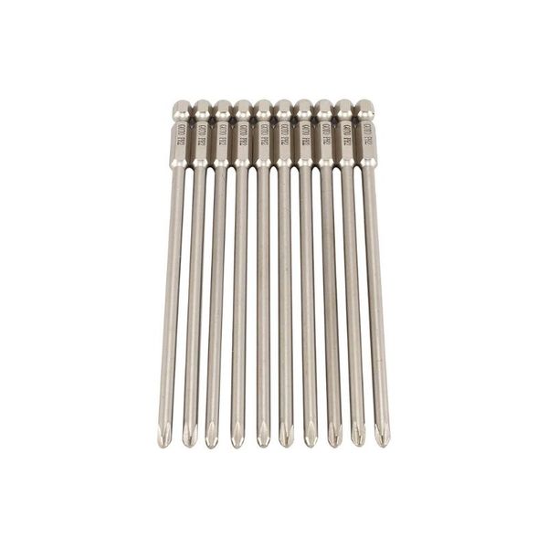 ph1/ph2 10 pcs sh1/4 150mm long s2 magnetic cross head electric screwdriver bit screw head household repair tools
ph1/ph2 10 pcs sh1/4 150mm long s2 magnetic cross head electric screwdriver bit screw head household repair tools