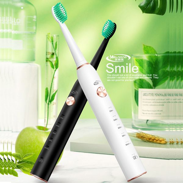 electric toothbrush usb rechargeable acoustic wave strong power toothbrush waterproof oral health soft hair 4 replaceable heads 
electric toothbrush usb rechargeable acoustic wave strong power toothbrush waterproof oral health soft hair 4 replaceable heads