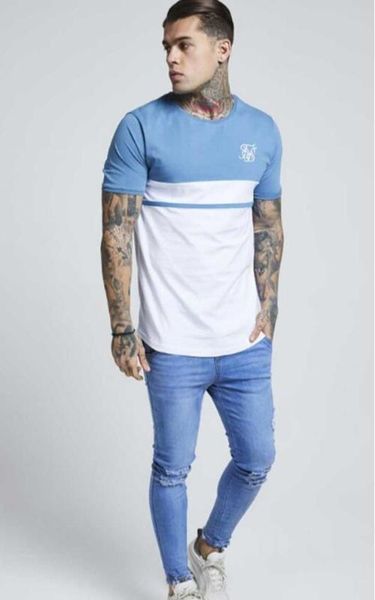 cotton summer new sik silk fashion men's tide brand t-shirt casual stitching short-sleeved t-shirt men's, White;black
cotton summer new sik silk fashion men's tide brand t-shirt casual stitching short-sleeved t-shirt men's, White;black