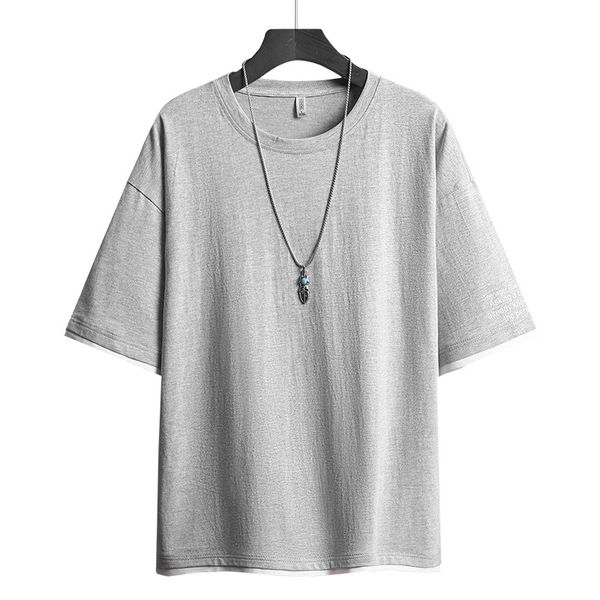 summer men's short-sleeved 2020 new style leisure t-shirt solid color printed letter crew neck base shirt trend youth clothing, White;black
summer men's short-sleeved 2020 new style leisure t-shirt solid color printed letter crew neck base shirt trend youth clothing, White;black