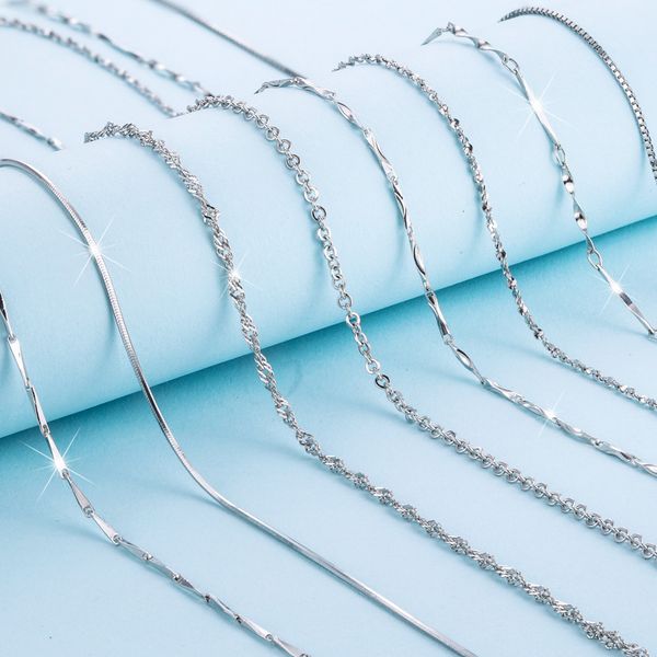 s925 sterling silver box snake bone melon seeds water wave ingot o-shaped silver jewelry pendant with chain silver necklace clavicle chain
s925 sterling silver box snake bone melon seeds water wave ingot o-shaped silver jewelry pendant with chain silver necklace clavicle chain
