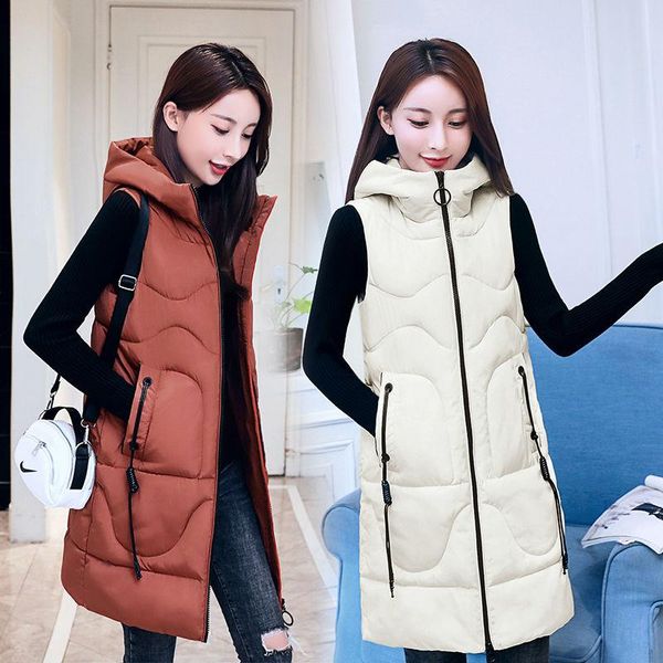 wholesale autumn and winter new women's long section student slim cotton vest shoulder down cotton vest jacket size s-xxl, Black;white
wholesale autumn and winter new women's long section student slim cotton vest shoulder down cotton vest jacket size s-xxl, Black;white
