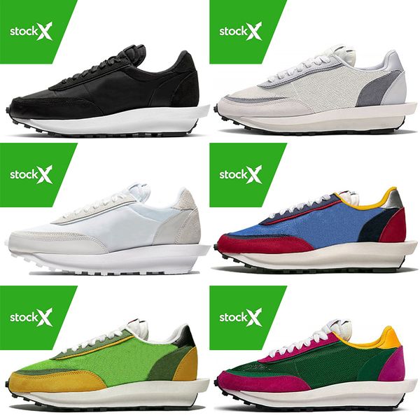 wholesale womens mens kids shoes daybreak sacai waffle ldv running shoes 2020 fashion nylon white black trainers sneakers 36-45, White;red 
wholesale womens mens kids shoes daybreak sacai waffle ldv running shoes 2020 fashion nylon white black trainers sneakers 36-45, White;red