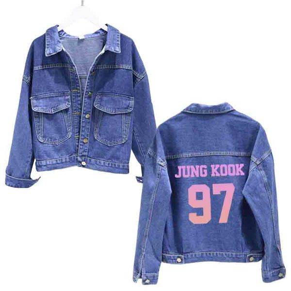 kpop jungkook97 jacket loose denim jacket ladies korean couple spring and autumn casual harajuku k- short, Black;brown
kpop jungkook97 jacket loose denim jacket ladies korean couple spring and autumn casual harajuku k- short, Black;brown