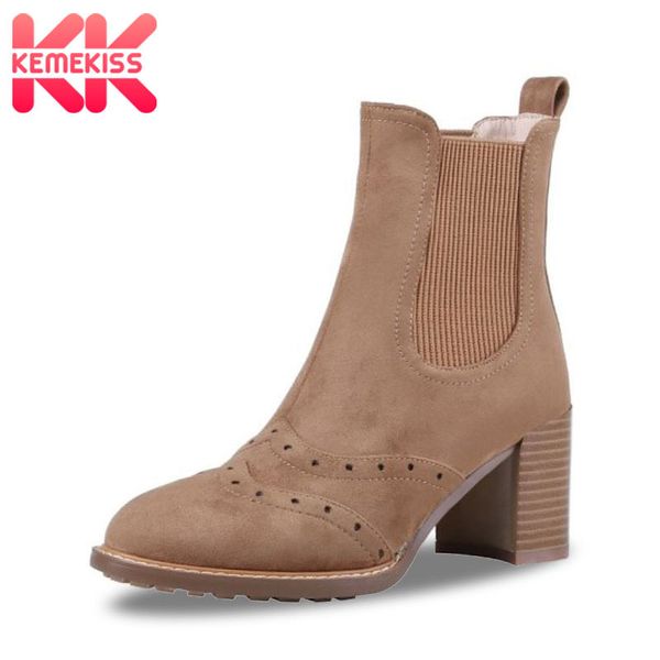 kemekiss winter warm real leather women ankle boots square heel women shoes round toe solid color outdoor footwear size 34-40, Black
kemekiss winter warm real leather women ankle boots square heel women shoes round toe solid color outdoor footwear size 34-40, Black
