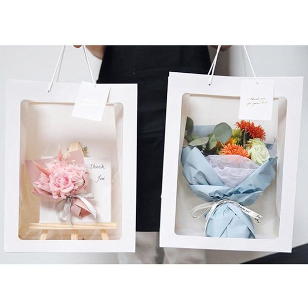 5pcs/set flower paper gift bag with handle wedding favor portable gift paper box window bag christmas wedding party favors
5pcs/set flower paper gift bag with handle wedding favor portable gift paper box window bag christmas wedding party favors