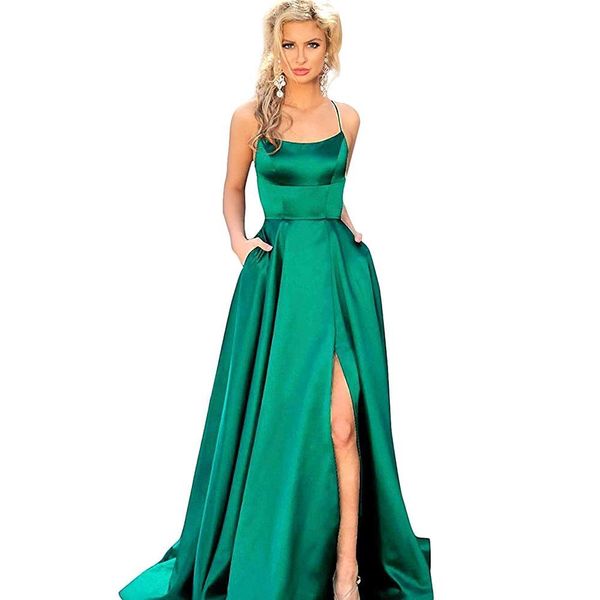 2020 новых дешевых бретельки атласных длинного пром платье ruched split criss cross поезд стреловидность формальных партии вечерних платья b, Black
2020 новых дешевых бретельки атласных длинного пром платье ruched split criss cross поезд стреловидность формальных партии вечерних платья b, Black