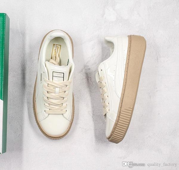 new women's girls designer shoes casual sneakers women rihanna milk white patent leather sponge cake board shoes size 35
new women's girls designer shoes casual sneakers women rihanna milk white patent leather sponge cake board shoes size 35