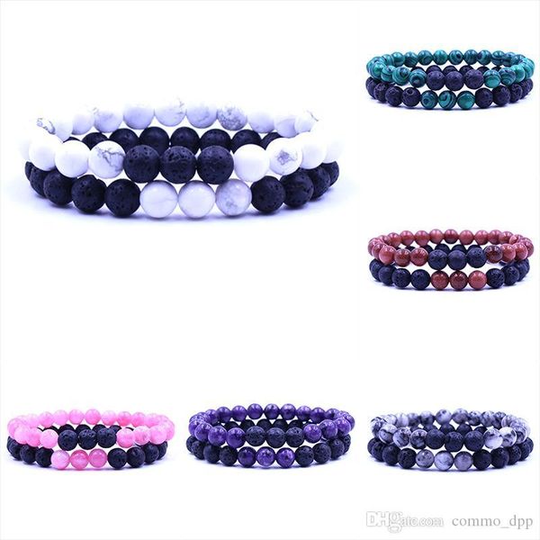 13 стили healing натуральный камень пара браслет наборы lava rock turquoise tiger глаз бисер цепи wrap браслет моды ручной работы ювелирных, Black
13 стили healing натуральный камень пара браслет наборы lava rock turquoise tiger глаз бисер цепи wrap браслет моды ручной работы ювелирных, Black
