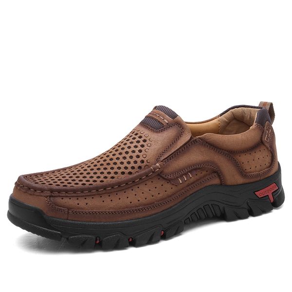 men's shoes guenuine leather men shoes 2020 breathable spring summer casual shoes for man footwear fashion design heavy flats, Black
men's shoes guenuine leather men shoes 2020 breathable spring summer casual shoes for man footwear fashion design heavy flats, Black