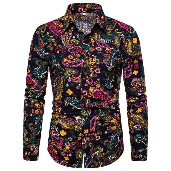summer men's shirt streetwear casual hawaiian printing male blouse long sleeve turn-down collar men shirt camisa masculina, White;black
summer men's shirt streetwear casual hawaiian printing male blouse long sleeve turn-down collar men shirt camisa masculina, White;black