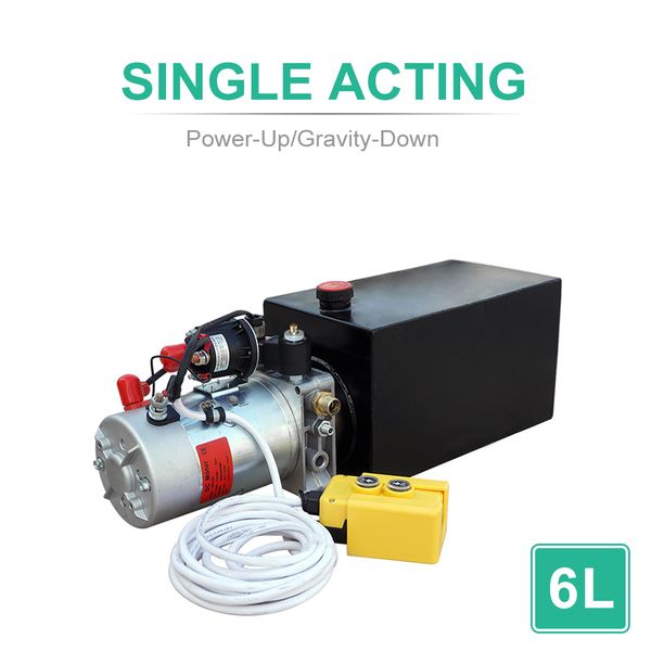 dc house 6l single acting hydraulic pump 12v dump trailer- 6 quart 3200 psi max metal reservoir
dc house 6l single acting hydraulic pump 12v dump trailer- 6 quart 3200 psi max metal reservoir