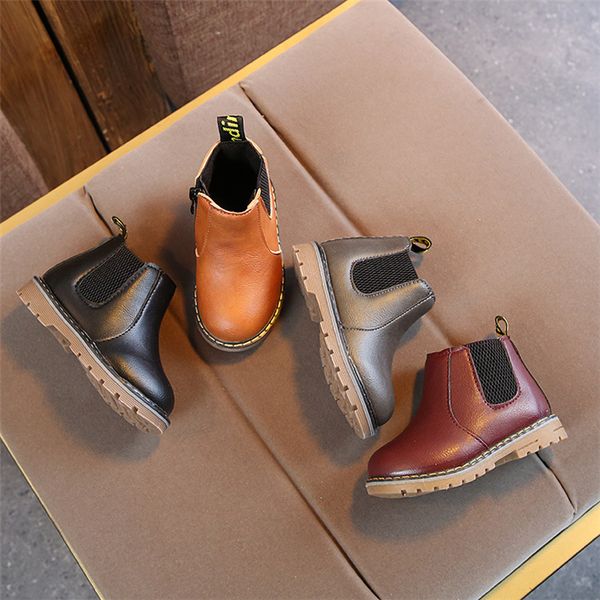 4 colors autumn winter kids martin boots boys sneakers girls ankle boots zipper boots fashion england style kids shoes wholesale jy830, Black;grey
4 colors autumn winter kids martin boots boys sneakers girls ankle boots zipper boots fashion england style kids shoes wholesale jy830, Black;grey