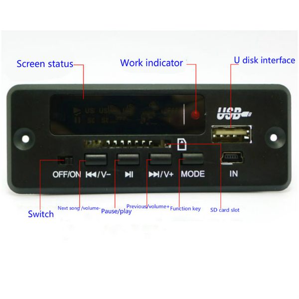 multi-function car mp3 bluetooth decoder board 5v/12vpcba audio module for car remote music speaker usb power supply
multi-function car mp3 bluetooth decoder board 5v/12vpcba audio module for car remote music speaker usb power supply