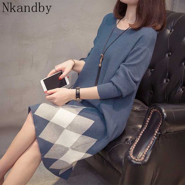 plus size colorblock knitted dress 2019 autumn winter clothes korean elegant loose long sleeve large size ladies sweater dresses, Black;gray
plus size colorblock knitted dress 2019 autumn winter clothes korean elegant loose long sleeve large size ladies sweater dresses, Black;gray