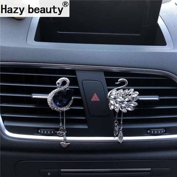 hazy beauty diamond crystal swan pendant car perfume interior air conditioning air vents perfume decoration freshener
hazy beauty diamond crystal swan pendant car perfume interior air conditioning air vents perfume decoration freshener