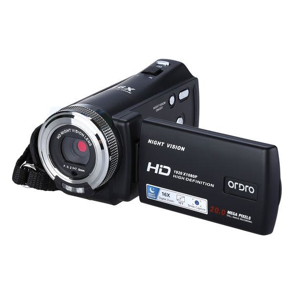 ordro hdv-v12 3.0 " lcd 1080p fhd digital camera camcorder 16x zoom dvr ir night vision cmos sensor микрофон
ordro hdv-v12 3.0 " lcd 1080p fhd digital camera camcorder 16x zoom dvr ir night vision cmos sensor микрофон