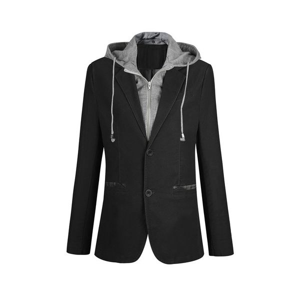 plus size m-6xl casual blazer men fake two pieces detachable hood blazer full sleeve single breasted two buttons suit fs-150, White;black
plus size m-6xl casual blazer men fake two pieces detachable hood blazer full sleeve single breasted two buttons suit fs-150, White;black