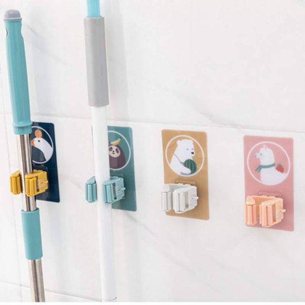 practical kitchen mop organizer multi-purpose hooks broom holder self adhesive storage hanger rack wall mounted 1
practical kitchen mop organizer multi-purpose hooks broom holder self adhesive storage hanger rack wall mounted 1