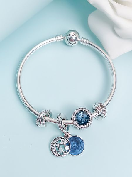 2019 pandora charms luxury designer jewelry women Pandora Bracelet Female Blue Star Moon 925 Pure Silver Beads Snake Bone Chain
2019 pandora charms luxury designer jewelry women Pandora Bracelet Female Blue Star Moon 925 Pure Silver Beads Snake Bone Chain