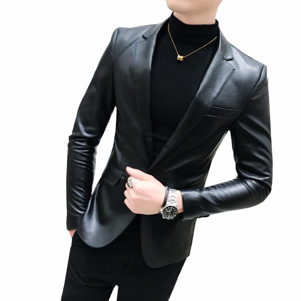 black men suit jacket slim design teen men blazer asia \pu mens suits blazers, White;black
black men suit jacket slim design teen men blazer asia \pu mens suits blazers, White;black