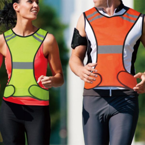 high visibility reflective vest night work sports running cycling fluorescent vest b2cshop, Black;blue 
high visibility reflective vest night work sports running cycling fluorescent vest b2cshop, Black;blue